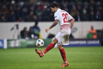 3-1. Vitolo anotó el primer tanto del Sevilla.