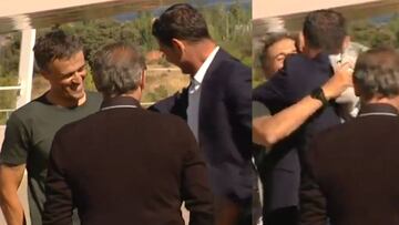 El abrazo de Hierro y Luis Enrique