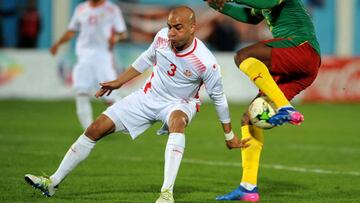 Abdennour jugando con T&uacute;nez.