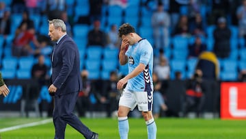 Pablo Durán abandona el partido contra el Mallorca entre lágrimas.