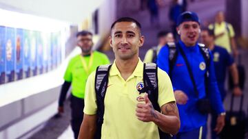     Luis Fuentes  during the final second leg match between America and Cruz Azul as part of the Torneo Clausura 2024 Liga BBVA MX at Azteca Stadium on May 26, 2024 in Mexico City, Mexico.