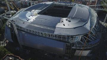 Las obras del Santiago Bernabéu.