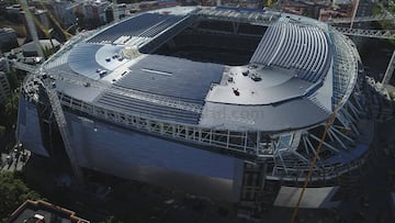 Las obras del Santiago Bernabéu.