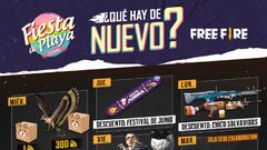 Free Fire: agenda semanal del 3 al 8 de junio con Oro Royale y Fiesta de Mascotas