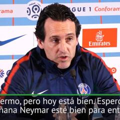 Emery aclara la baja de Neymar: "Está enfermo"