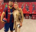 Sofía Calzetti, novia del Kun Agüero, encantada con su fichaje por el Barça: "Tu felicidad es la mía"