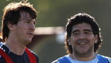 <b>EL NUEVO 10.</b> Messi ha heredado de Maradona el número 10 de la selección argentina.