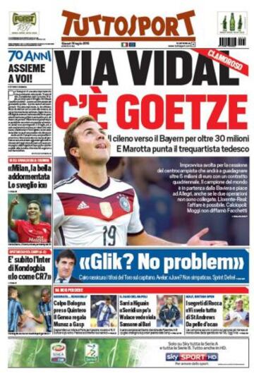 Portadas de la prensa deportiva