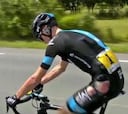 Chris Froome se cayó: "Sólo ha sido un susto, no hay nada roto"