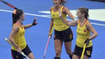 Las 'Redstick' durante el partido frente a Polonia.