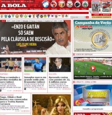 Portadas de la prensa extranjera