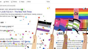 Cómo activar el corazón LGBTQIA+ que Google ha ocultado para el mes del orgullo