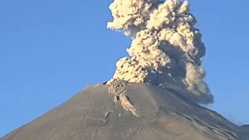 Volcán Popocatépetl registró explosión este viernes