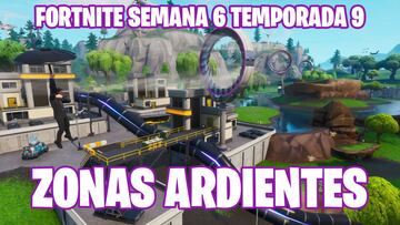 Desafío de Fortnite: ¿Dónde están las zonas ardientes?