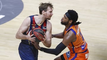 28/06/20 BALONCESTO BASKET
 LIGA ENDESA LIGA ACB  FASE FINAL VALENCIA
 CORONAVIRUS COVID19 SEMIFINALES
 VALENCIA BASKET - KIROLBET BASKONIA
 ZORAN DRAGIC  JORDAN LOYD