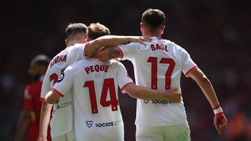 Peque, junto a Saúl y Rivera.