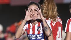 &Aacute;ngela Sosa celebra el &uacute;nico gol del partido.