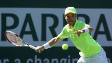 IRoberto Bautista, en un momento de su partido frente al checo Tomas Berdych.