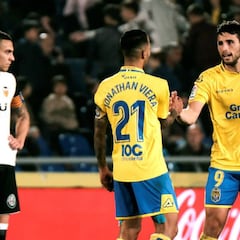 Resumen y goles de Las Palmas 2 - Valencia 1 de LaLiga Santander