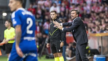 07-09-24. RUBÉN ALBÉS, DURANTE EL PARTIDO DEL SPORTING FRENTE AL OVIEDO EN EL MOLINÓN (3-1).