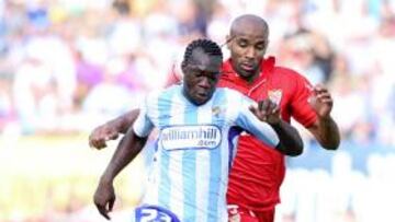 <b>EX MALAGUISTA. </b>Felipe Caicedo jugó cedido el año pasado en el Málaga, procedente del City.