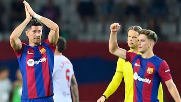 Gavi ‘abronca’ a Lewandowski