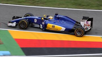 Marcus Ericsson con el C35 en Alemania.