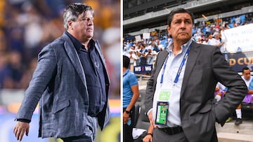 Miguel Herrera (izq) y Luis Fernando Tena (der) buscarán un lugar en la Copa del Mundo del 2026.