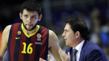 Xavi Pascual, con Papanikolau.