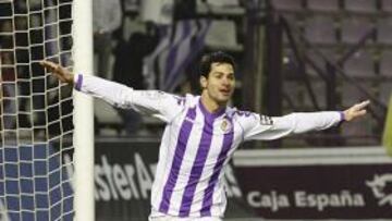 <b>MUY ALTO. </b>Guerra está volando muy alto esta temporada con el Valladolid gracias a sus 14 goles.