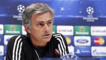 El entrenador del Real Madrid, Jose Mourinho, en rueda de prensa.