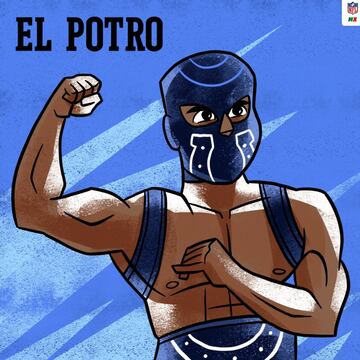 Así se ven los 32 equipos al estilo de la lucha libre mexicana