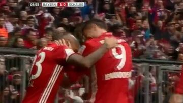 Así fue la asistencia perfecta de Vidal en empate del Bayern