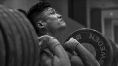 La preparación de la halterofilia China