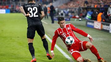 James Rodríguez ante el PSG. Así se ha ganado la titular en el Bayern