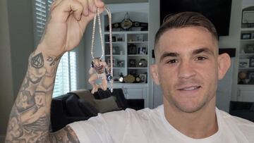 Poirier ya luce el 'McGregor humillado' que le regaló Paul