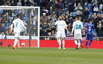 Benzema celebra el 4-0.