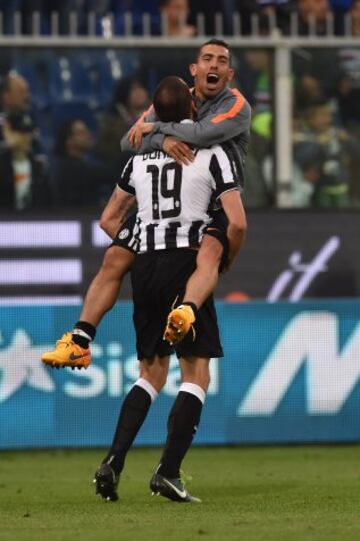La Juve celebra su 'Scudetto'.