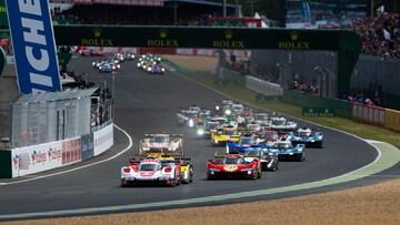 Salida de las 24 Horas de Le Mans 2024.