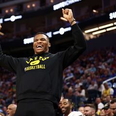 The Lakers’ Russell Westbrook could be on his way to the Indiana Pacers