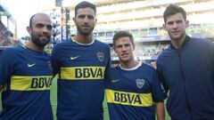 Juan Sebasti&aacute;n Cabal y Robert Farah en La Bombonera