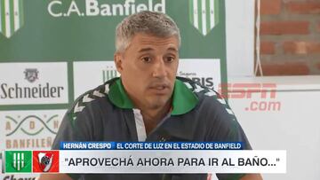 Crespo, rey del sarcasmo: esto dijo sobre Gallardo y el apagón