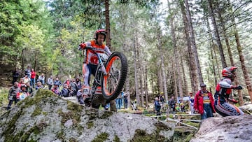 Toni Bou, con la Honda en una cita de TrialGP.