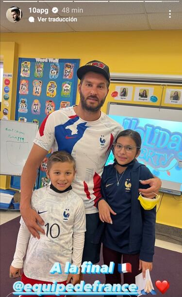 André Pierre Gignac festeja pase de Francia a la final de Qatar 2022
