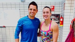 Chicharito, un fan m&aacute;s que pide foto a Mireia Belmonte