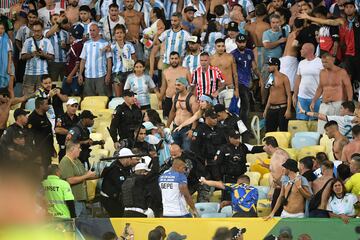 Las lamentables imágenes de la pelea en las gradas de Maracaná