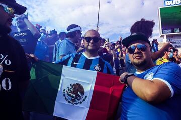 Más de 3 mil hinchas de Millonarios acudieron al Camping World Stadium de Orlando, Estados Unidos para el partido ante Everton por la Florida Cup.