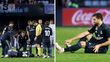 Casemiro y Nacho cayeron lesionados en el Celta-Real Madrid disputado en Bala&iacute;dos.