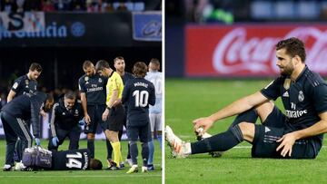 Casemiro y Nacho cayeron lesionados en el Celta-Real Madrid disputado en Balaídos.