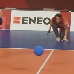 Raquel, una árbitra española en la final paralímpica de goalball